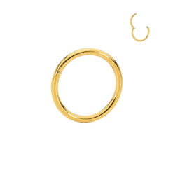 Clicker-Ring Titan Goldfarben 1.2 mm