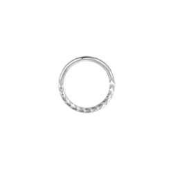 Clicker-Ring mit Muster für Piercing Chirurgenstahl 1.2 mm