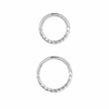 Clicker-Ring mit Muster für Piercing Chirurgenstahl 1.2 mm - piercinglux.com