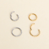 Clicker-Ring Chirurgenstahl Goldfarben 1.2 mm - piercinglux.com