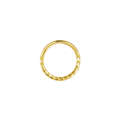 Clicker-Ring Chirurgenstahl Goldfarben 1.2 mm - piercinglux.com