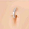 Bauchnabel-Clicker-Ring Stahl Zirkonia - piercinglux.com