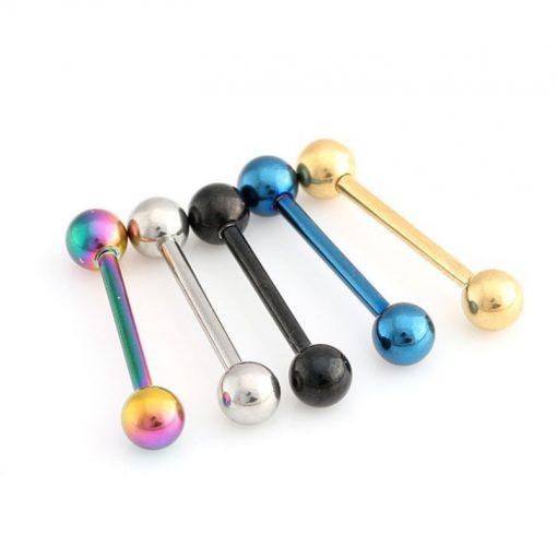 Piercing-Stab Chirurgenstahl Goldfarben 1.6 mm × 5 mm - piercinglux.com