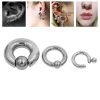 Großer Kugelring Stahl - piercinglux.com