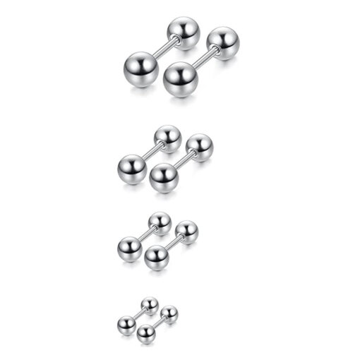Kurze Piercing-Stange mit Kugeln 1.2 mm - piercinglux.com