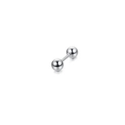 Kurze Piercing-Stange mit Kugeln 1.2 mm