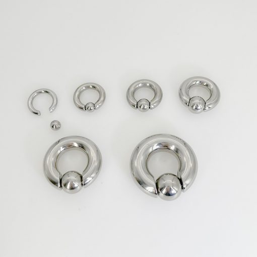 Großer Kugelring Stahl - piercinglux.com