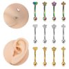 Piercing-Banane Stahl Goldfarben Herz - piercinglux.com