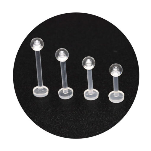 Labret Flexibel Transparent Acryl 1.2 mm - piercinglux.com