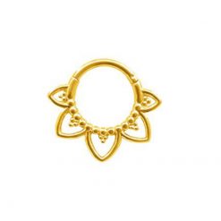 Septum-Clicker Mandala Goldfarben