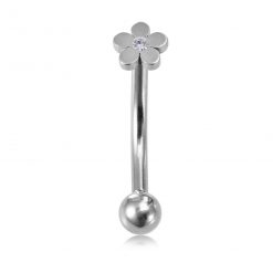 Bananenpiercing Blumenmotiv