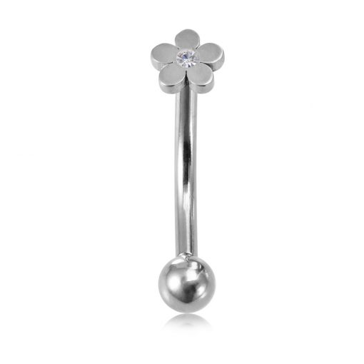 Bananenpiercing Blumenmotiv - piercinglux.com