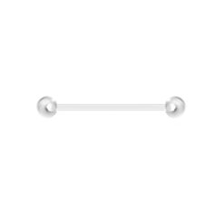 Piercing-Stab Flexibel Transparent Acryl 1.6 × 5 mm
