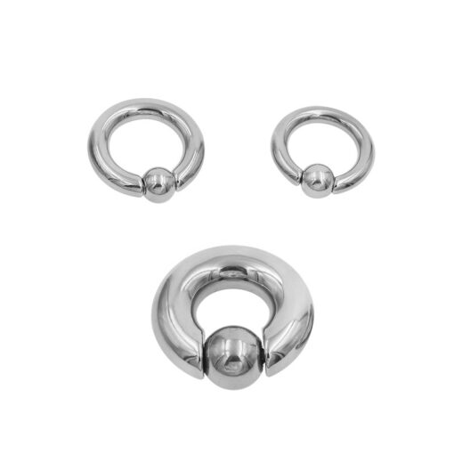 Großer Kugelring Stahl - piercinglux.com