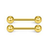 Piercing-Stab Chirurgenstahl Goldfarben 1.6 mm × 5 mm - piercinglux.com