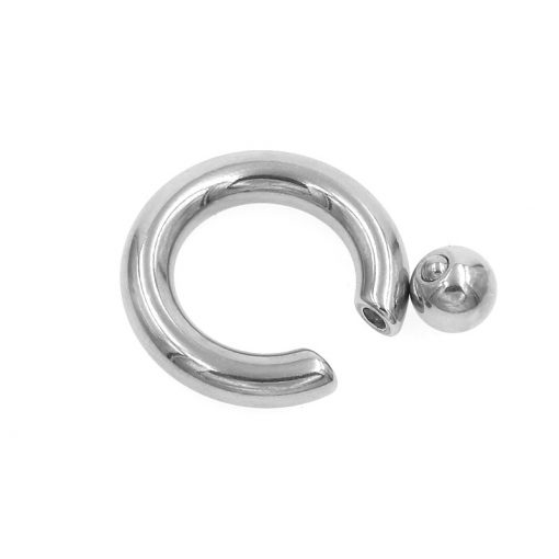 Großer Kugelring Stahl - piercinglux.com