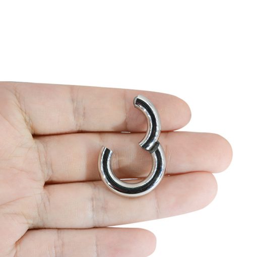 Großer Piercing-Ring Stahl - piercinglux.com