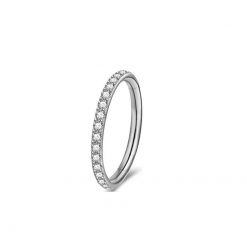 Clicker-Ring Titan mit Steinbesatz