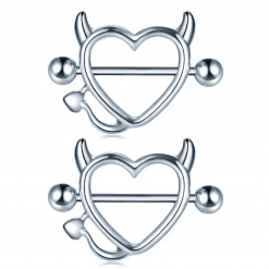 Piercing-Stab Teufelsherz Stahl