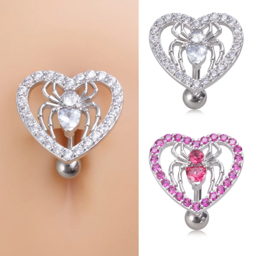 Bauchnabel-Banane Spinne Herz - piercinglux.com