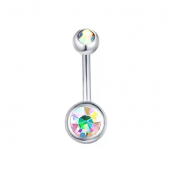 Bauchnabelpiercing 10 mm Stahl Kameleon