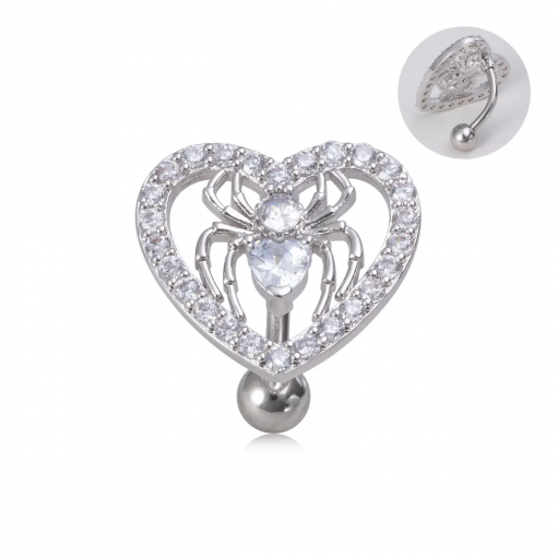 Bauchnabel-Banane Spinne Herz - piercinglux.com