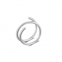 Piercing Doppel-Spirale Ring 0.8 mm