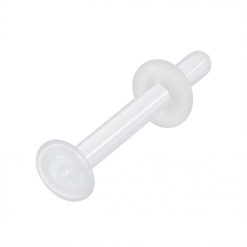 Labret-Retainer Transparent Hart Ohne Gewinde
