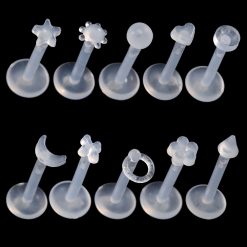 Flexibler Labret Verschiedene Formen Ohne Gewinde 1.2 mm