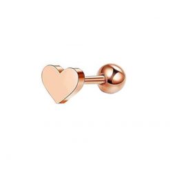 Ohrpiercing Herz Roségold