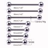 Titan-Stab Mit Kugeln Innengewinde 1.6 mm - piercinglux.com