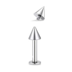 Labret Titan mit Kegel mit Innengewinde 1.2 × 3 mm