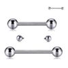 Titan-Stab Mit Kugeln Innengewinde 1.6 mm - piercinglux.com