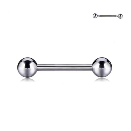 Titan-Stab Mit Kugeln Innengewinde 1.6 mm - piercinglux.com