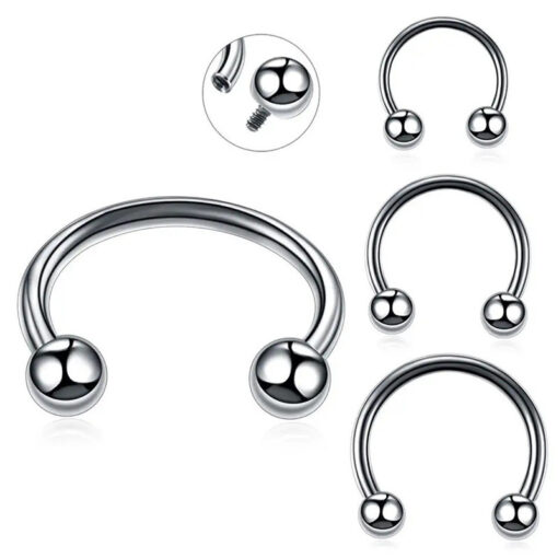 Titan G23 Hufeisen Kugel Innengewinde 1.2 mm - piercinglux.com