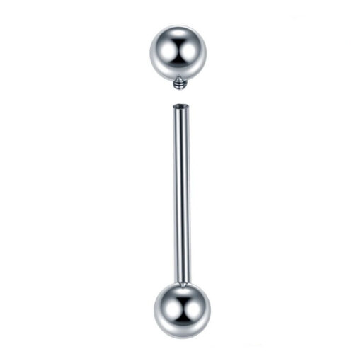 Titan Barbell Mit Kugeln Innengewinde 1.2 mm - piercinglux.com