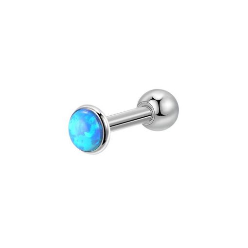 Helix-Tragus-Ohrringe Blau Opal - piercinglux.com