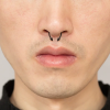 Septum kolczyk fake do nosa magnetyczny Czarny kolor