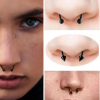 Septum kolczyk fake do nosa magnetyczny Czarny kolor