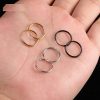 Kółko clicker do piercingu ze stali 0.7 x 1.2 mm Czarny