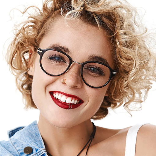 Kolczyk Podwójne kółko spirala piercing Różowe złoto 0.8