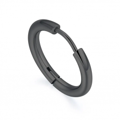 Kółko clicker do piercingu ze stali 0.7 x 1.2 mm Czarny