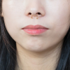 Fake piercing do nosa rozginany z kulkami Złoty