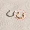 Retainer do septum ze stali Złoty