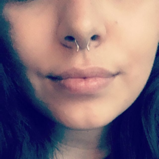 Retainer do septum ze stali Złoty