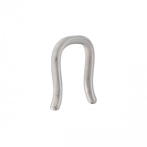 Retainer do septum ze stali Srebrny