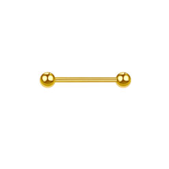 Stahl Barbell Mit Kugeln Goldfarben 1.2 mm