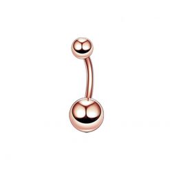 Bauchnabelpiercing Titan Roségold