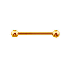 Stahl Barbell Mit Kugeln Goldfarben 1.6 mm