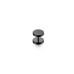 Fake-Plug Tunnel Schwarz 3 mm - 14 mm 1 Stück